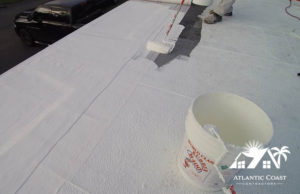 flat roof repair waterproof coating