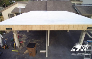 coated flat roof waterproof