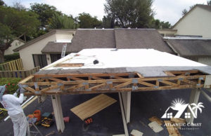 flat roof repair process roofing