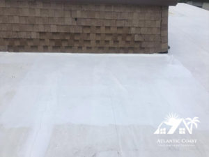 completed shingle repair